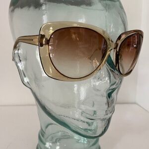 Bottega Venetta Amber Gradiated Lense Oversize Sunglasses